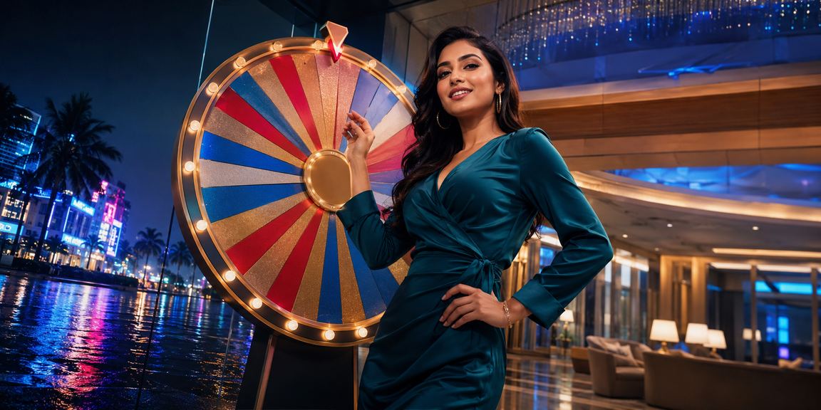 Neon-lit roulette gaming atmosphere in Chattogram